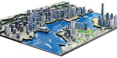 3D карта Гонконгу