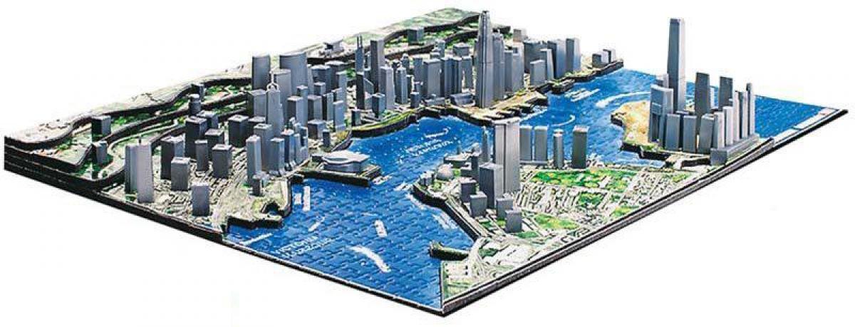 3D карта Гонконгу