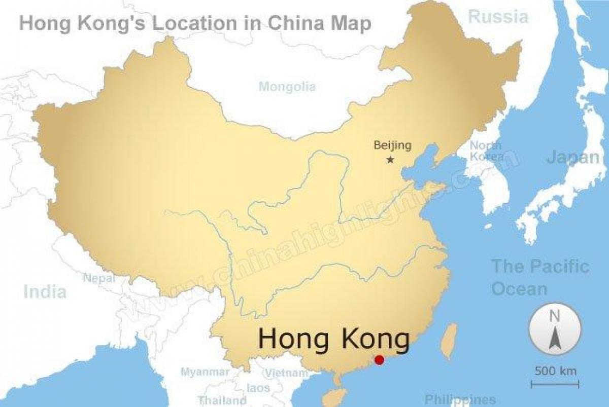 карта Китаю і Гонконгу