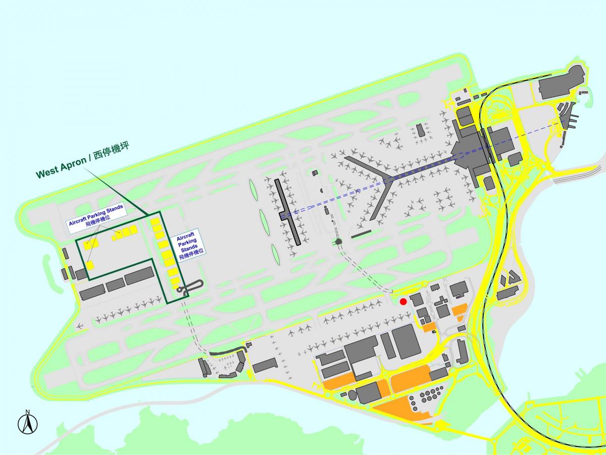 Гонконг Міжнародний аеропорт Гонконгу на карті