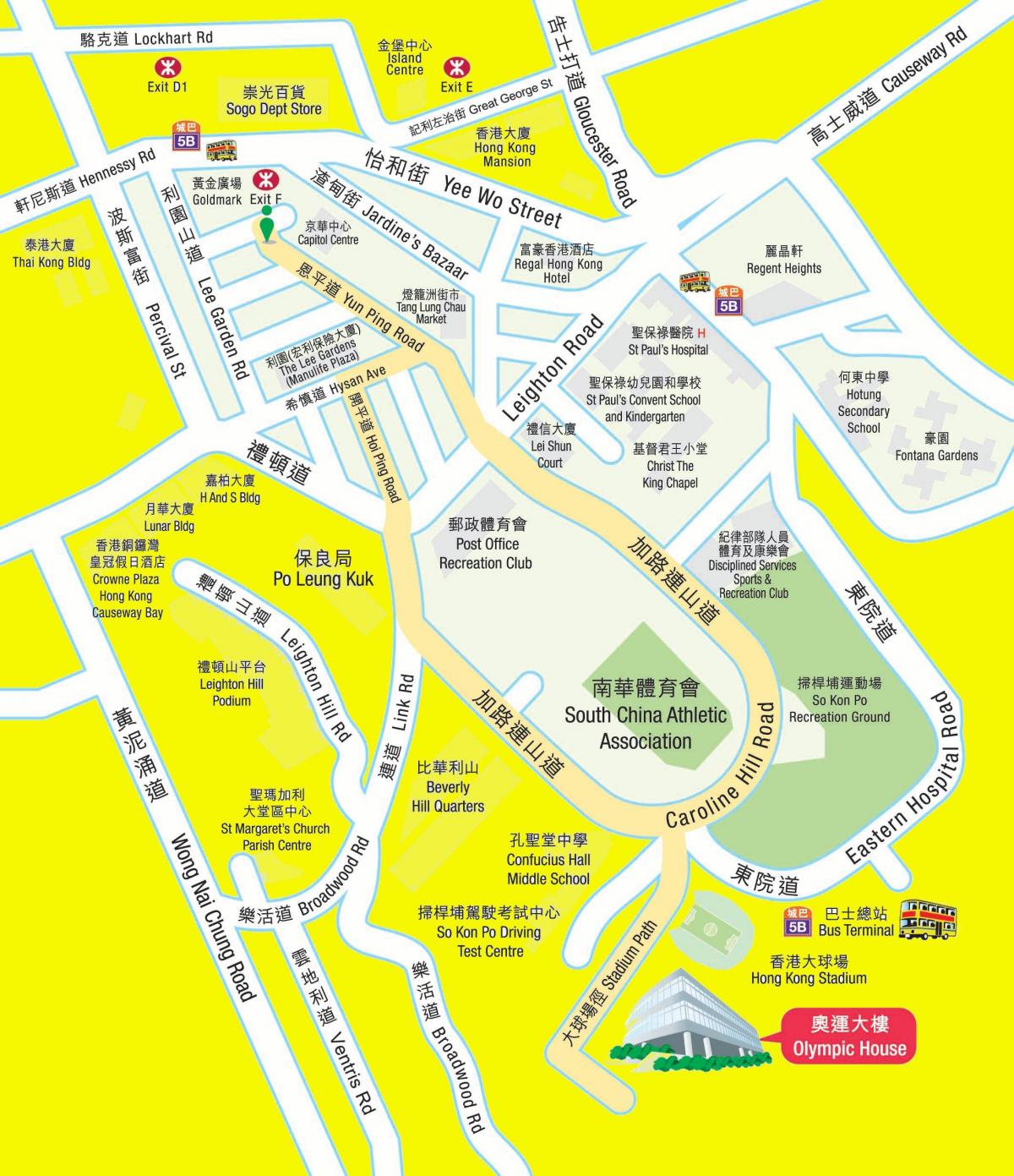 Станції метро Olympic карті