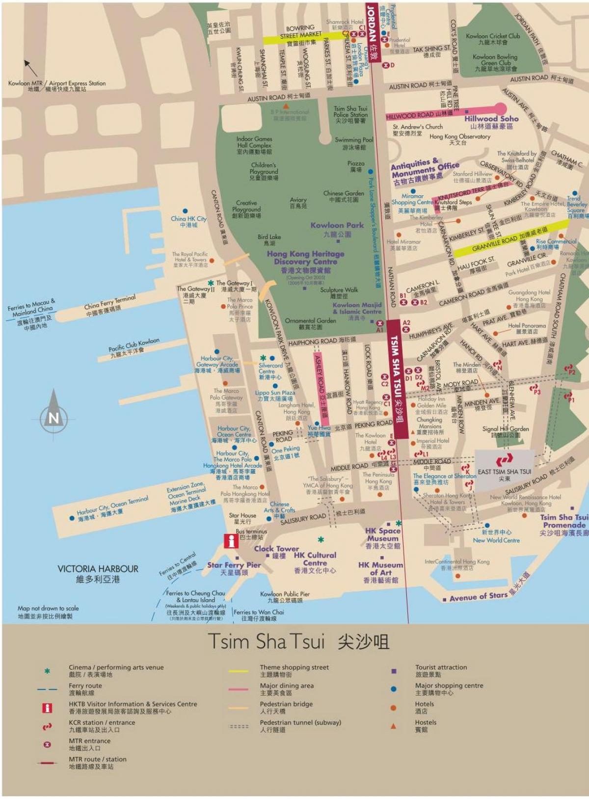 Гонконг, Коулун карта