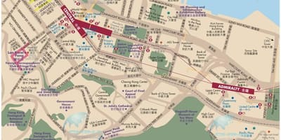 Центрі Гонконгу карті