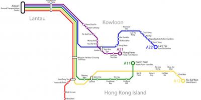 Гонконг карта автобусних маршрутів