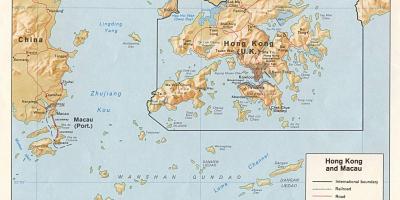 Карта Гонконгу і Макао