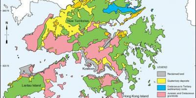 Геологічна карта Гонконгу
