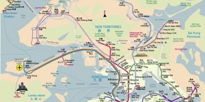 Гонконг пішохідна екскурсія по карті