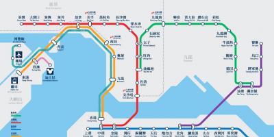 Козвей Бей станції метро карті