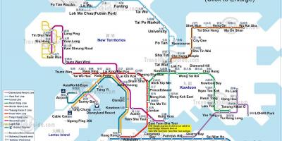 Схема метро Гонконгу